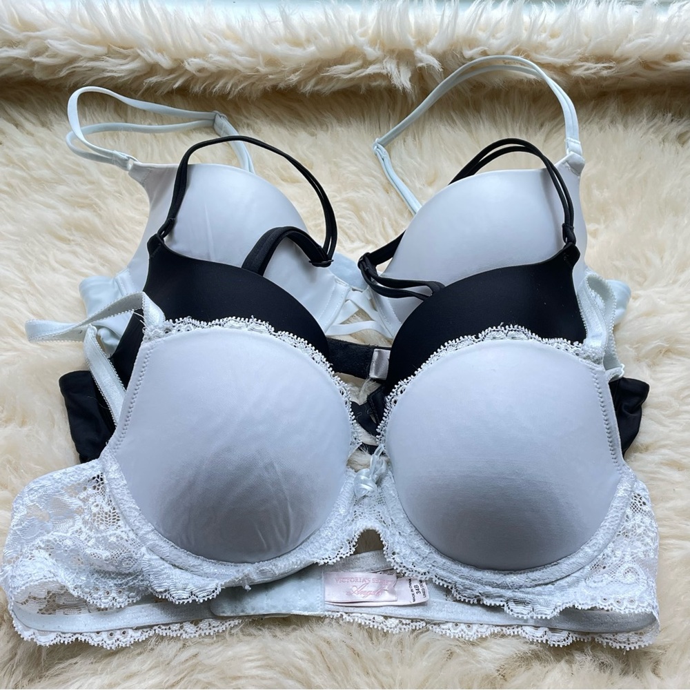 Victoria's Secret Black and White Lace Bras